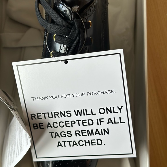 ❌SOLD❌NIB- STELLA McCARTNEY faux leather Elyse Dane platform brogue shoes 40 - Picture 10 of 15